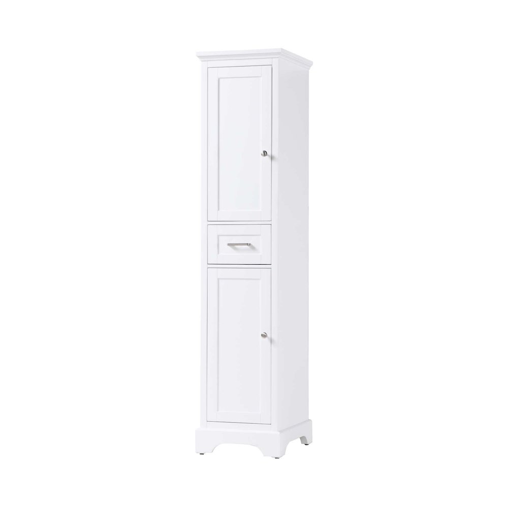 16 inch Bath Storage Cabinet in White. Picture 1