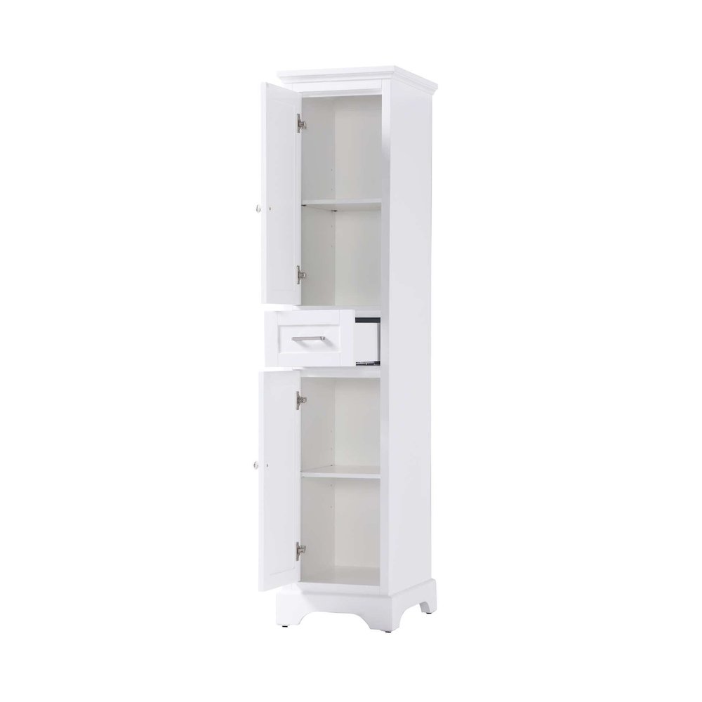 16 inch Bath Storage Cabinet in White. Picture 2