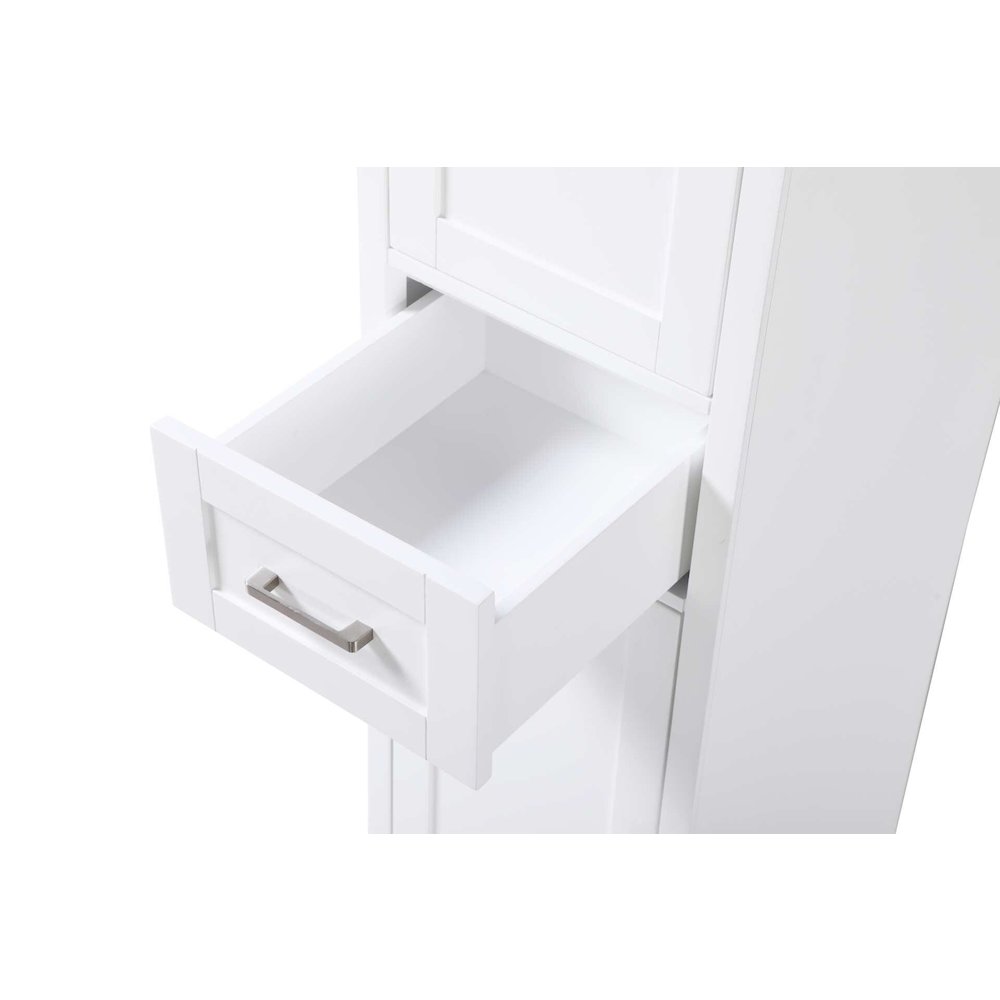 16 inch Bath Storage Cabinet in White. Picture 4
