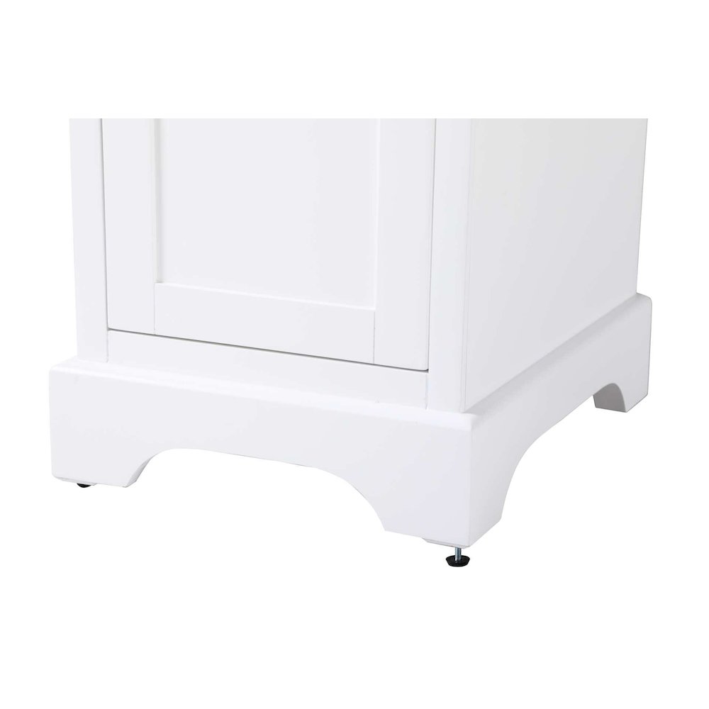 16 inch Bath Storage Cabinet in White. Picture 6