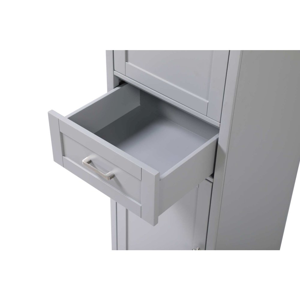 20 inch Bath Storage Cabinet in Grey. Picture 4