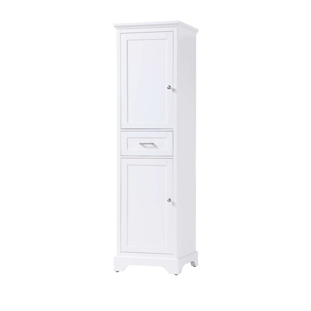 20 inch Bath Storage Cabinet in White. Picture 1