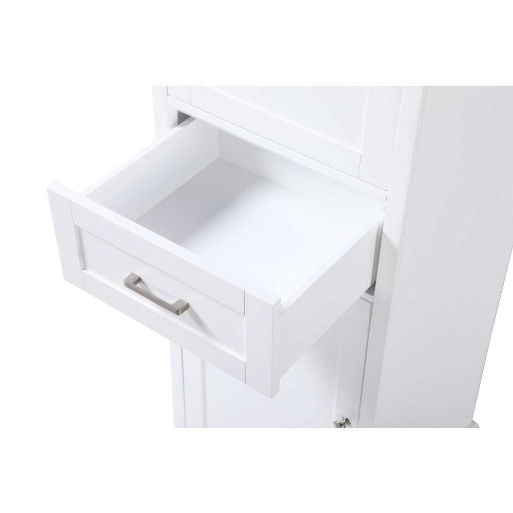20 inch Bath Storage Cabinet in White. Picture 4