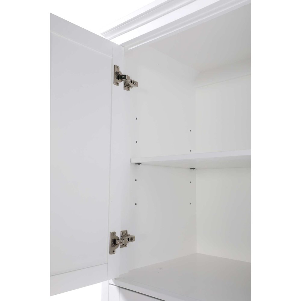 20 inch Bath Storage Cabinet in White. Picture 5