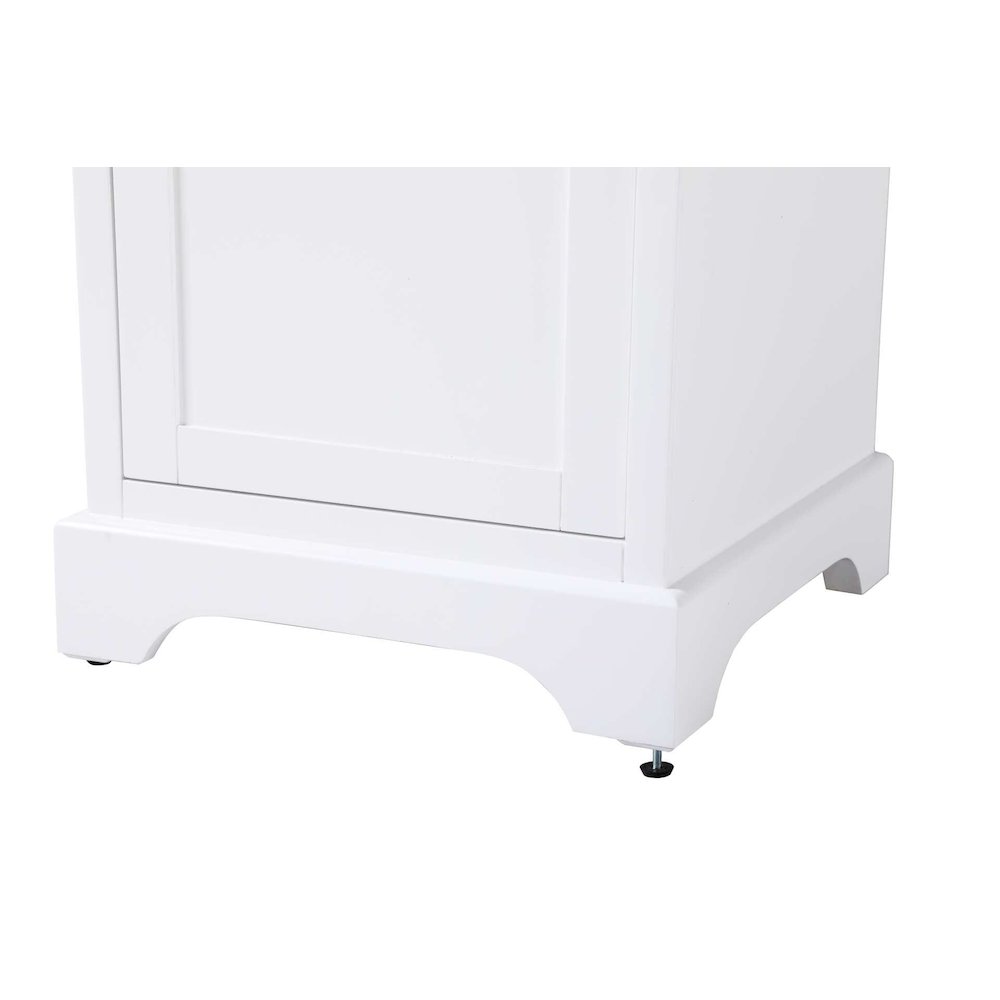 20 inch Bath Storage Cabinet in White. Picture 6