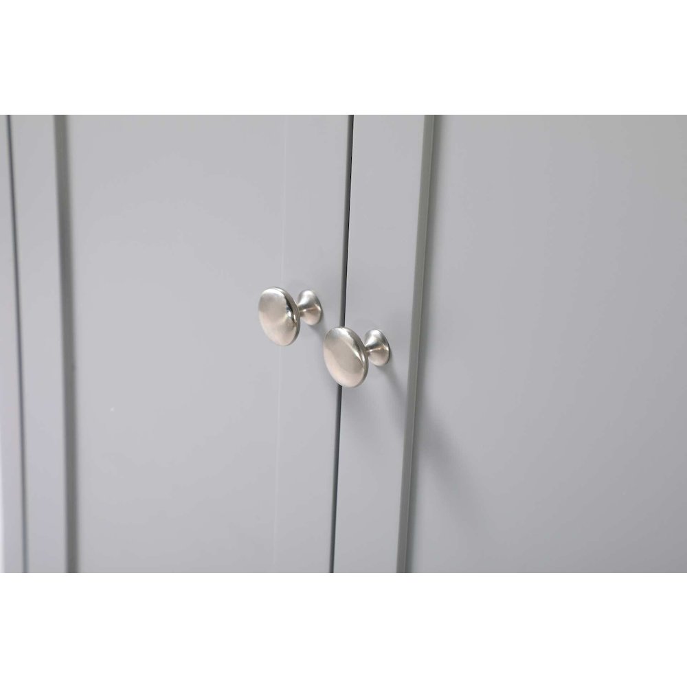 24 inch Bath Storage Cabinet in Grey. Picture 3
