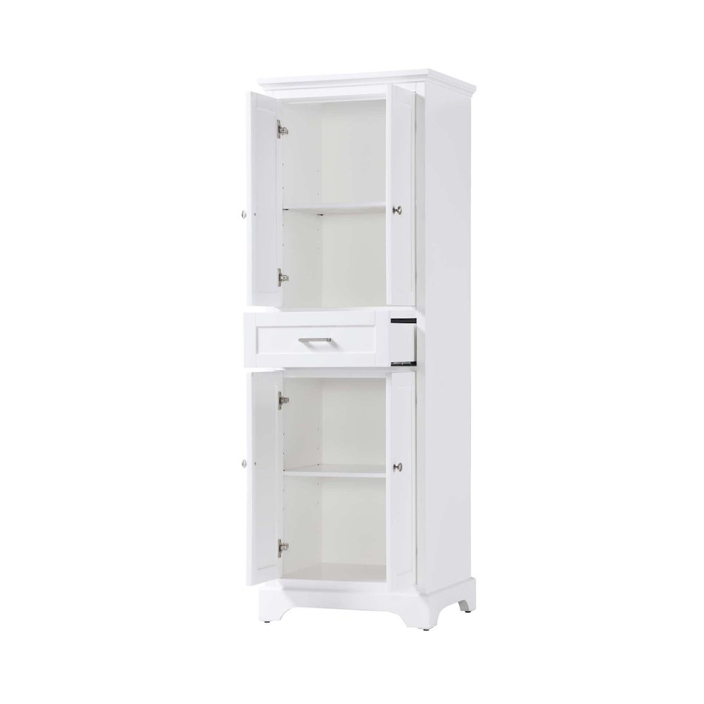 24 inch Bath Storage Cabinet in White. Picture 2