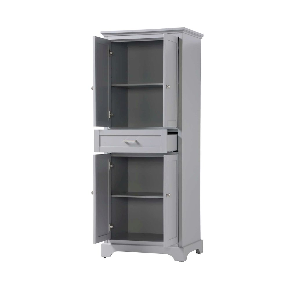 28 inch Bath Storage Cabinet in Grey. Picture 2
