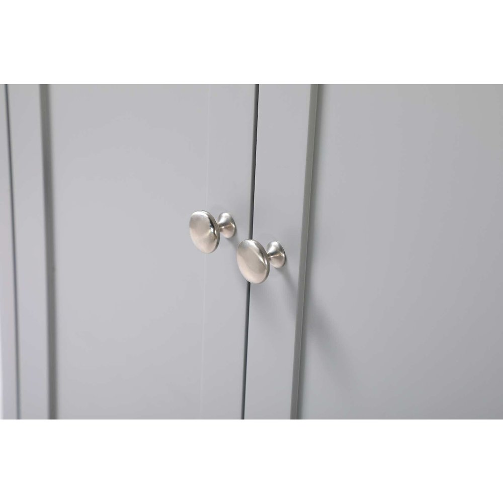 28 inch Bath Storage Cabinet in Grey. Picture 3