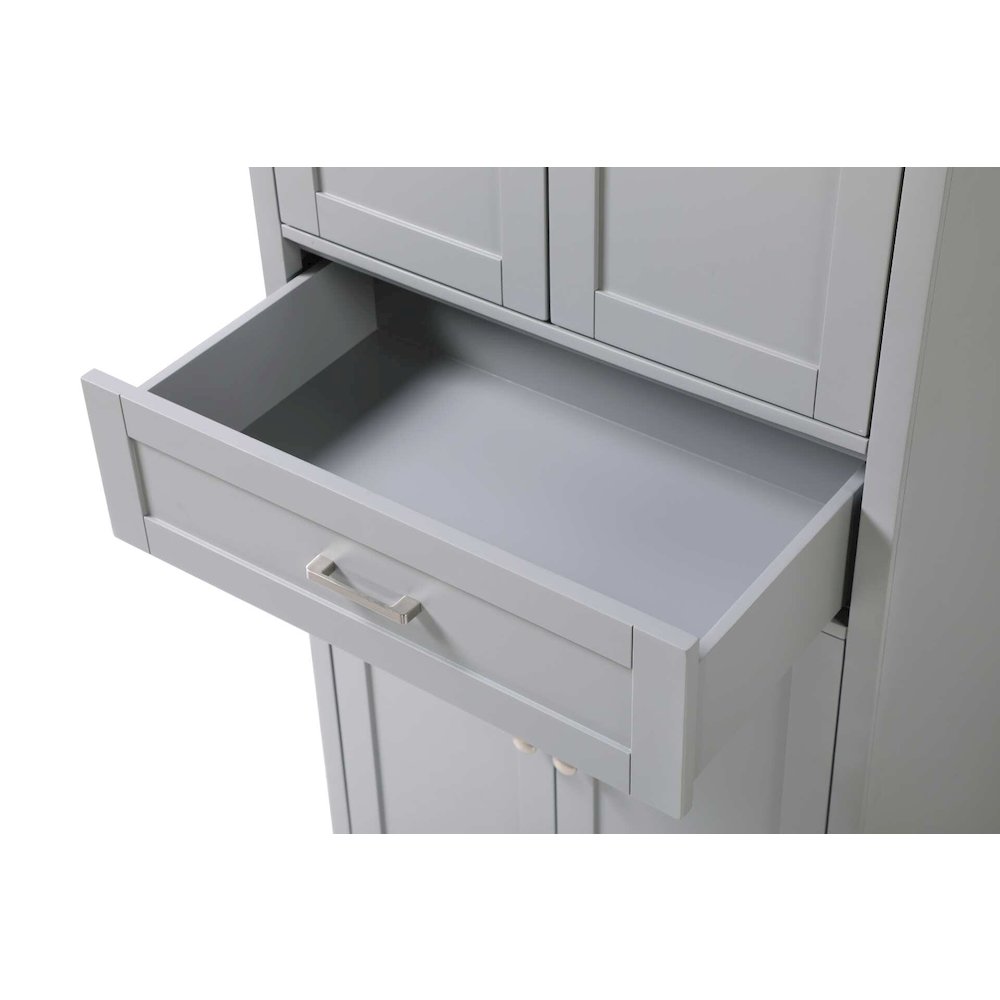 28 inch Bath Storage Cabinet in Grey. Picture 4