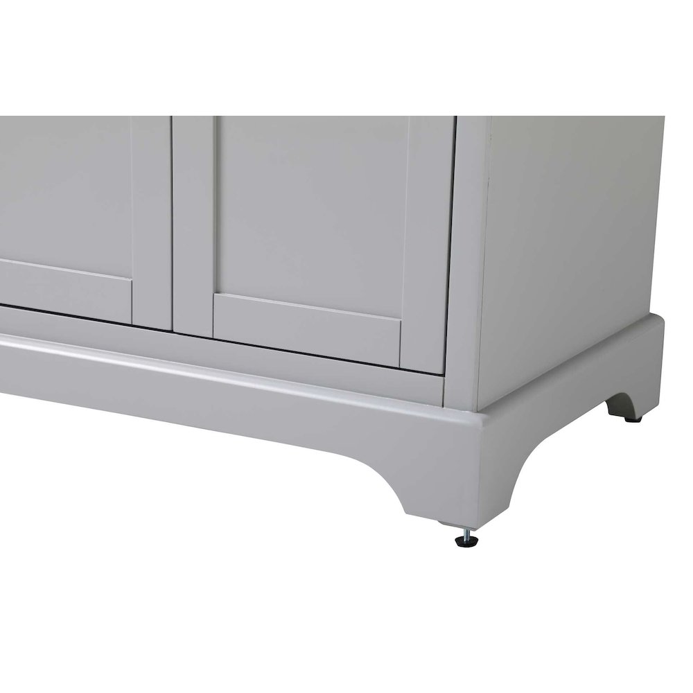 28 inch Bath Storage Cabinet in Grey. Picture 6