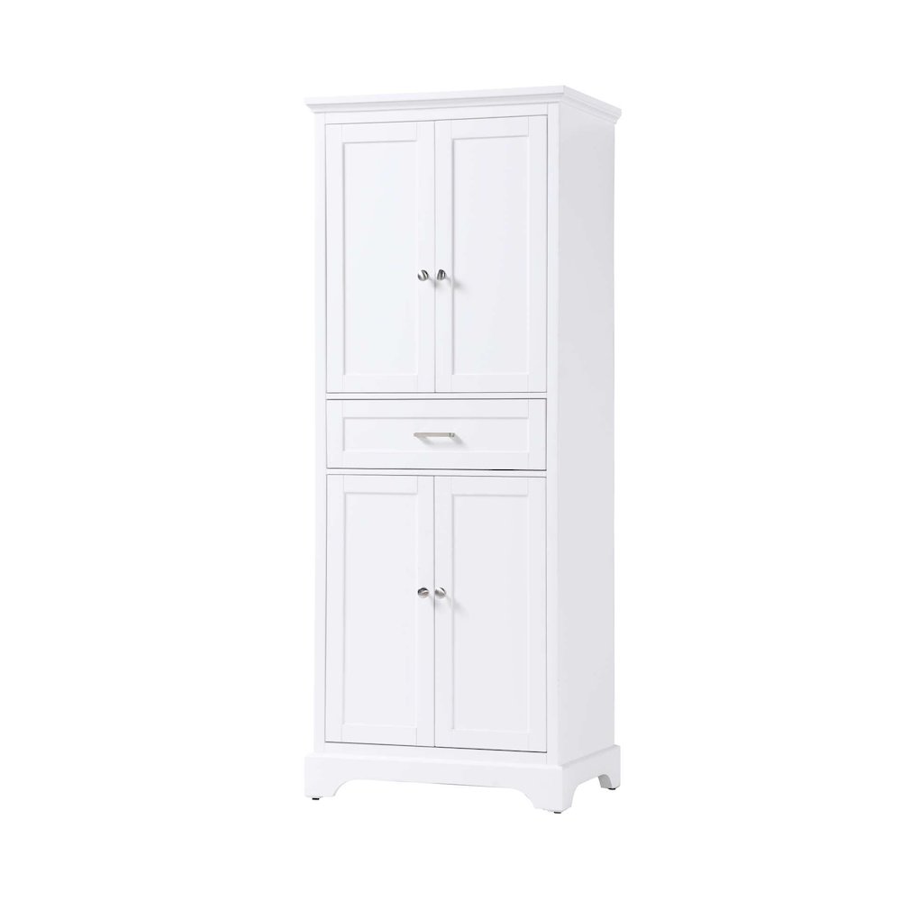28 inch Bath Storage Cabinet in White. Picture 1