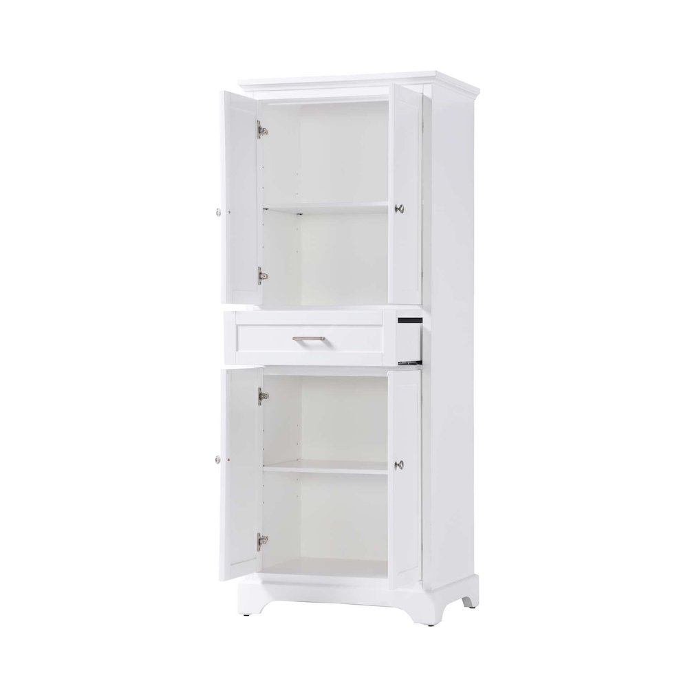 28 inch Bath Storage Cabinet in White. Picture 2