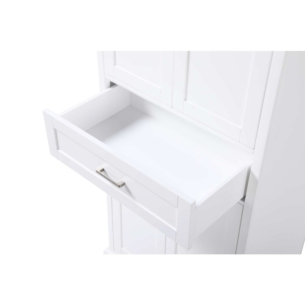 28 inch Bath Storage Cabinet in White. Picture 4
