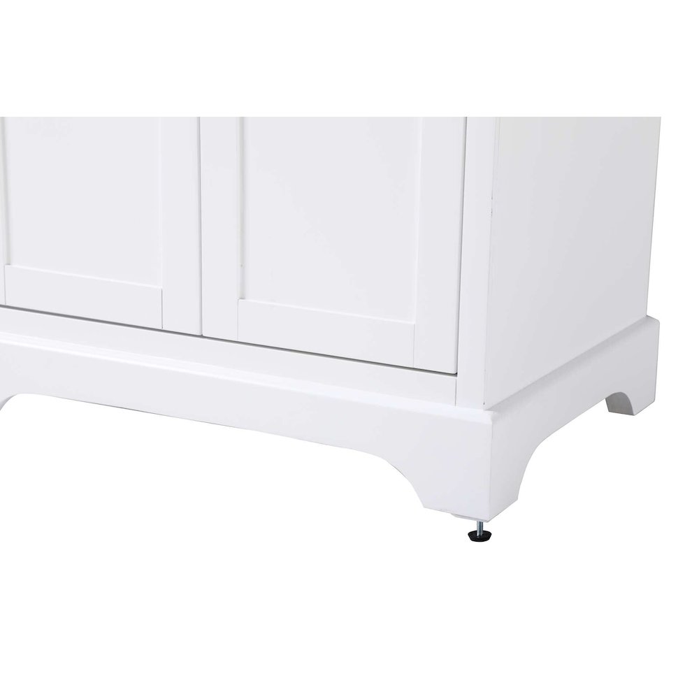 28 inch Bath Storage Cabinet in White. Picture 6