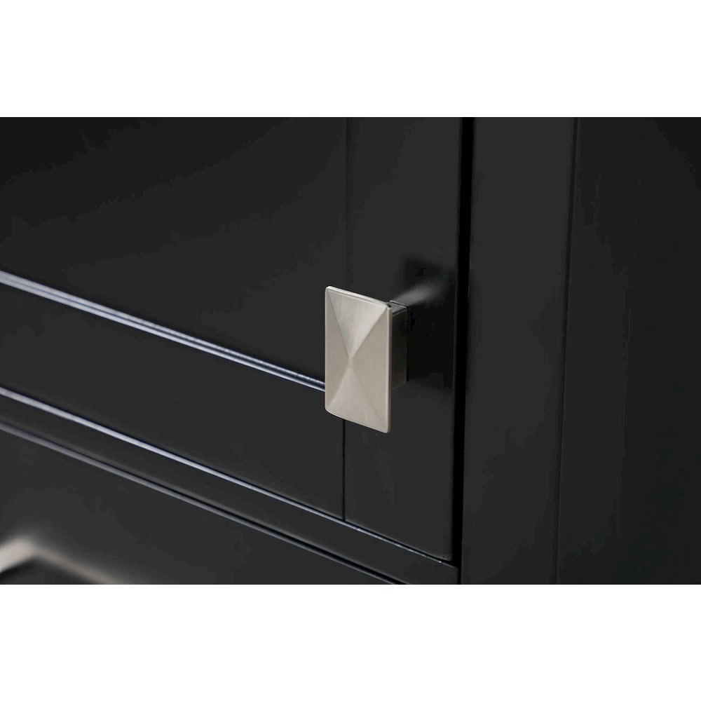 16 inch Bath Storage Cabinet in Black. Picture 3