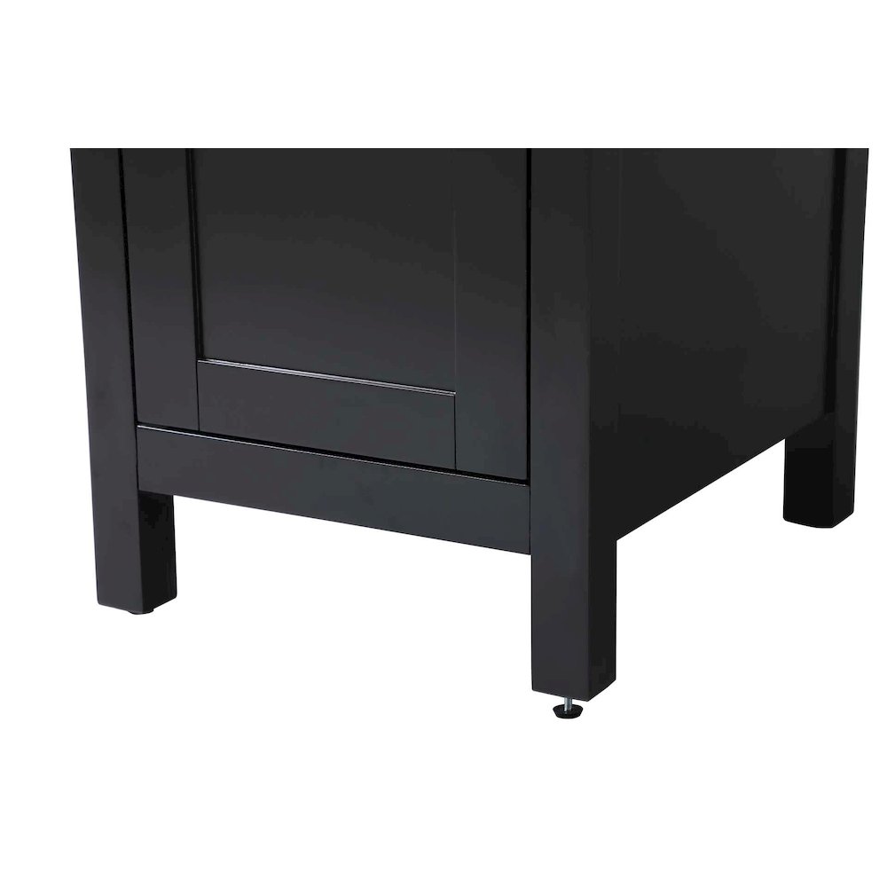 16 inch Bath Storage Cabinet in Black. Picture 6