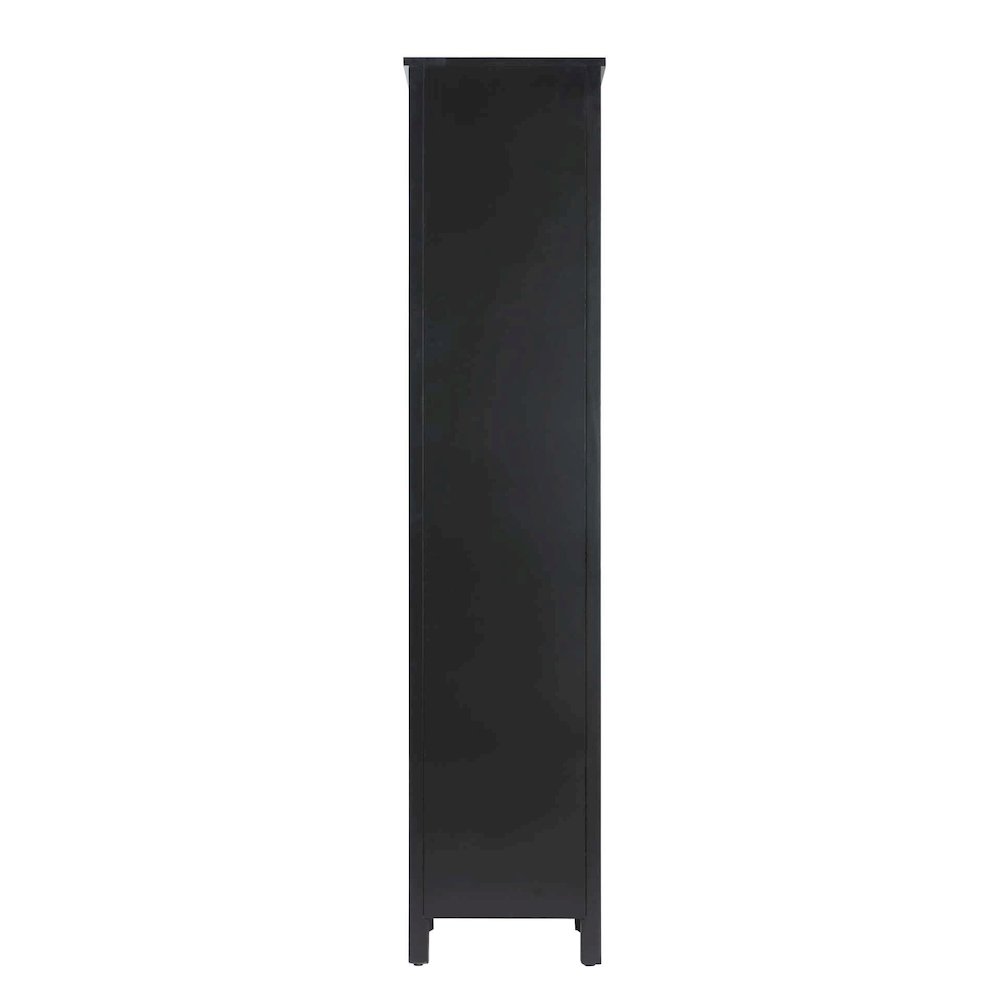 16 inch Bath Storage Cabinet in Black. Picture 7