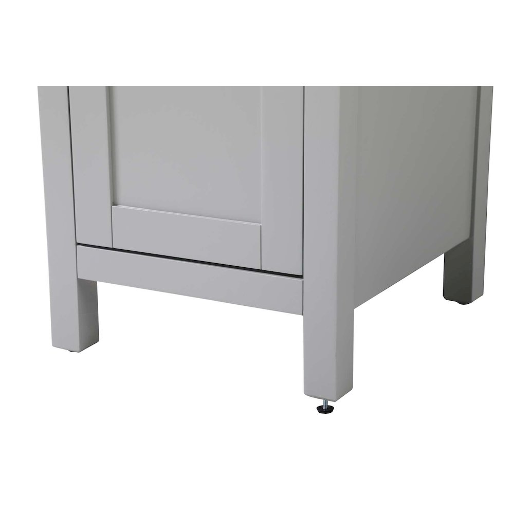16 inch Bath Storage Cabinet in Grey. Picture 6