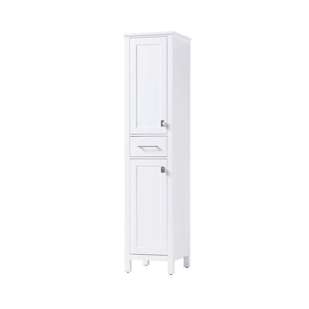 16 inch Bath Storage Cabinet in White. Picture 1