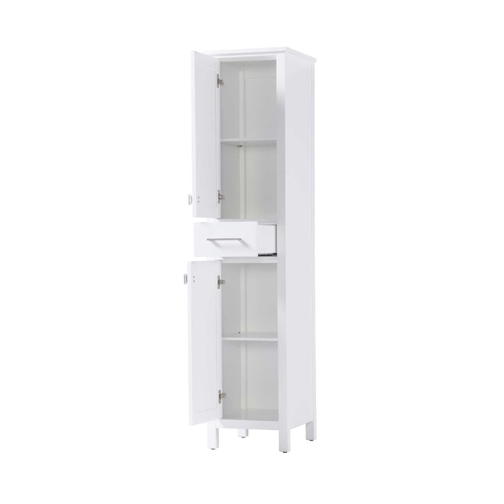 16 inch Bath Storage Cabinet in White. Picture 2