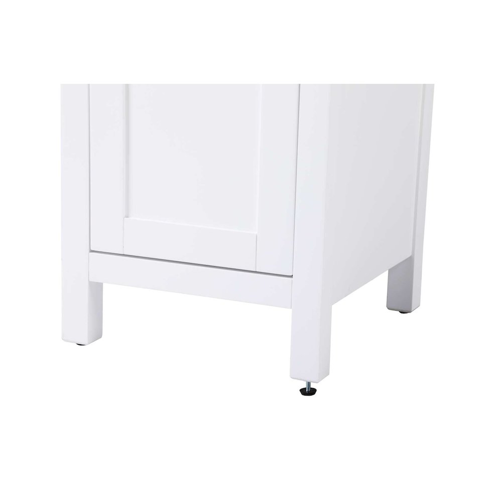 16 inch Bath Storage Cabinet in White. Picture 6