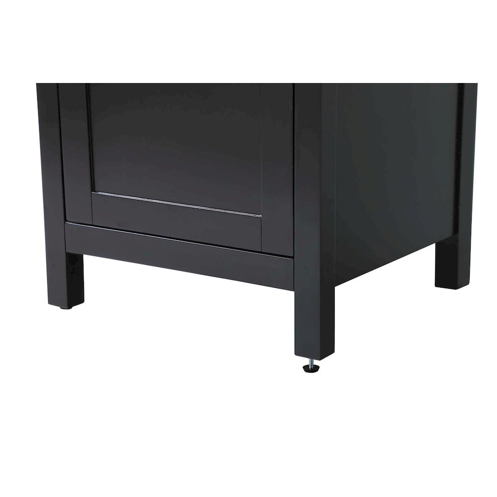 20 inch Bath Storage Cabinet in Black. Picture 6