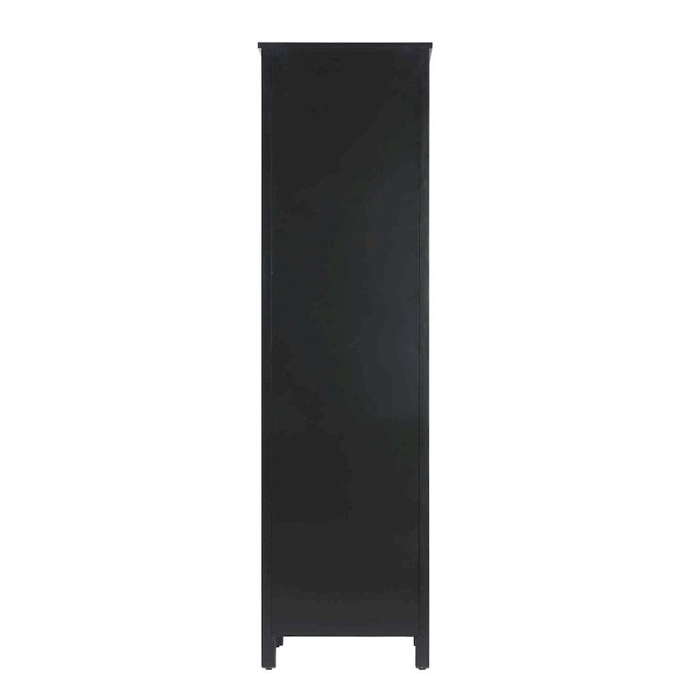 20 inch Bath Storage Cabinet in Black. Picture 7
