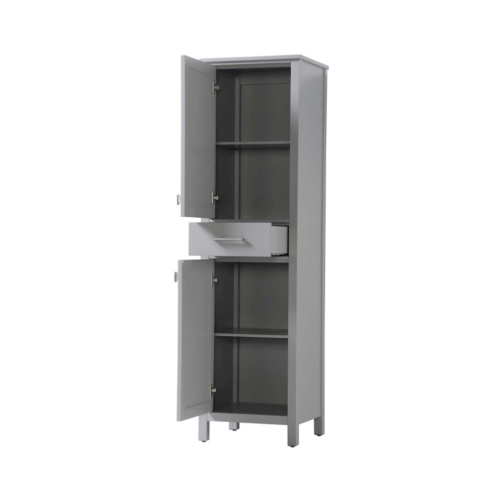 20 inch Bath Storage Cabinet in Grey. Picture 2