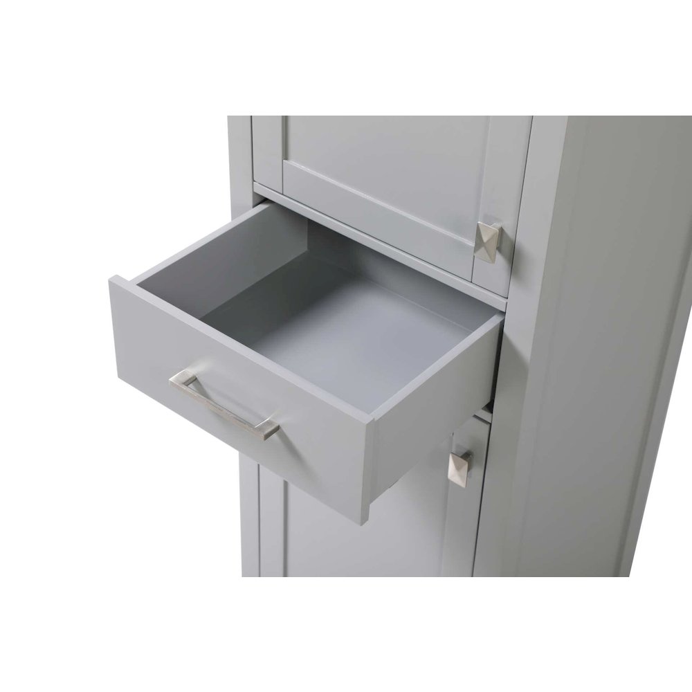 20 inch Bath Storage Cabinet in Grey. Picture 4
