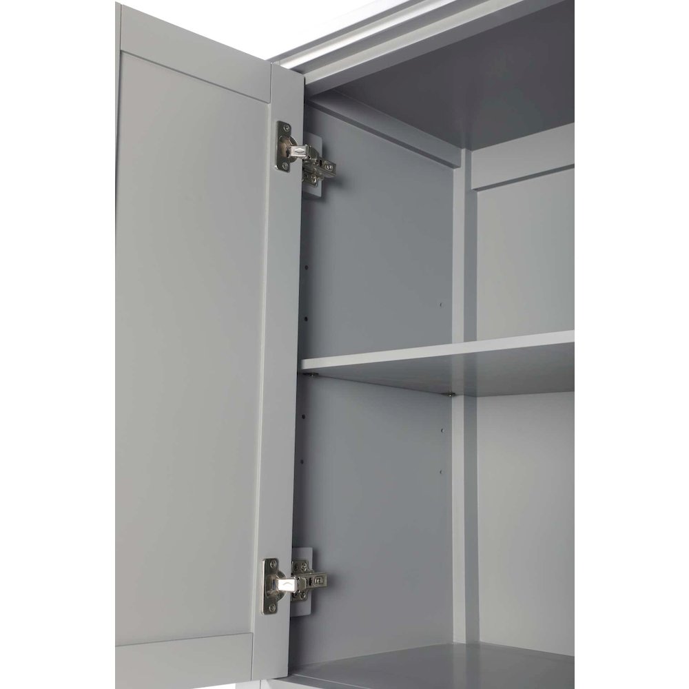 20 inch Bath Storage Cabinet in Grey. Picture 5