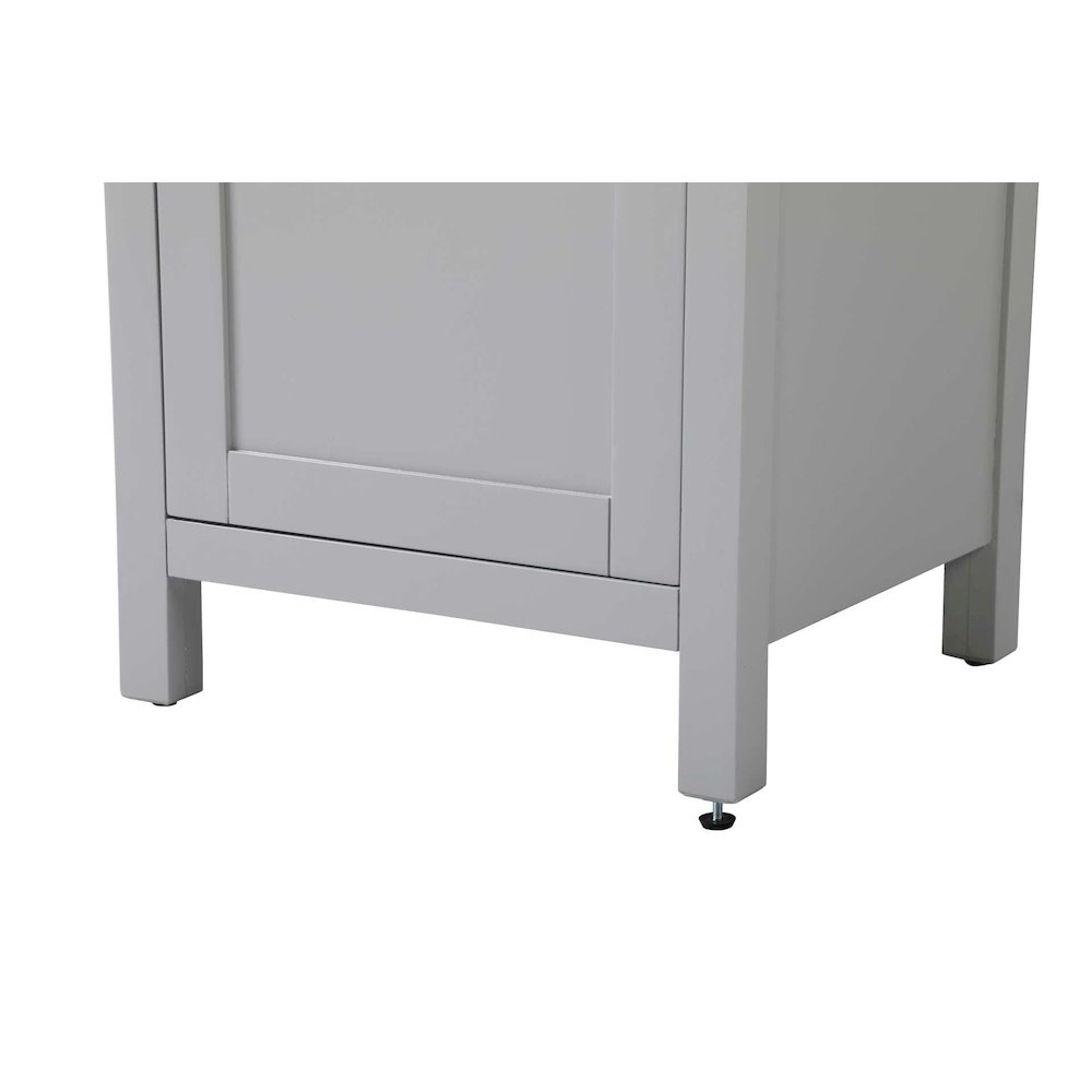 20 inch Bath Storage Cabinet in Grey. Picture 6