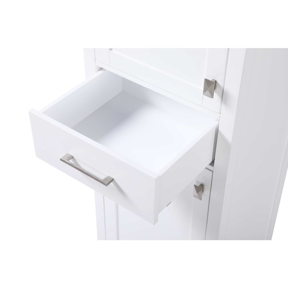 20 inch Bath Storage Cabinet in White. Picture 4