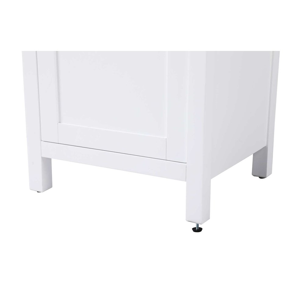 20 inch Bath Storage Cabinet in White. Picture 6