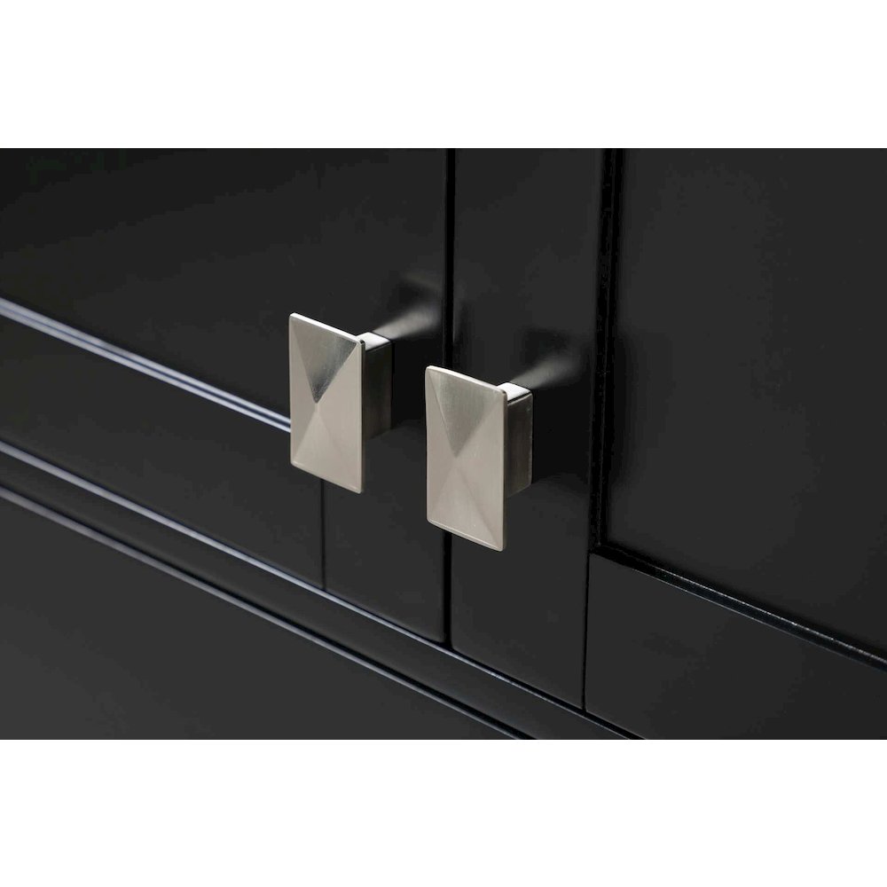 24 inch Bath Storage Cabinet in Black. Picture 3