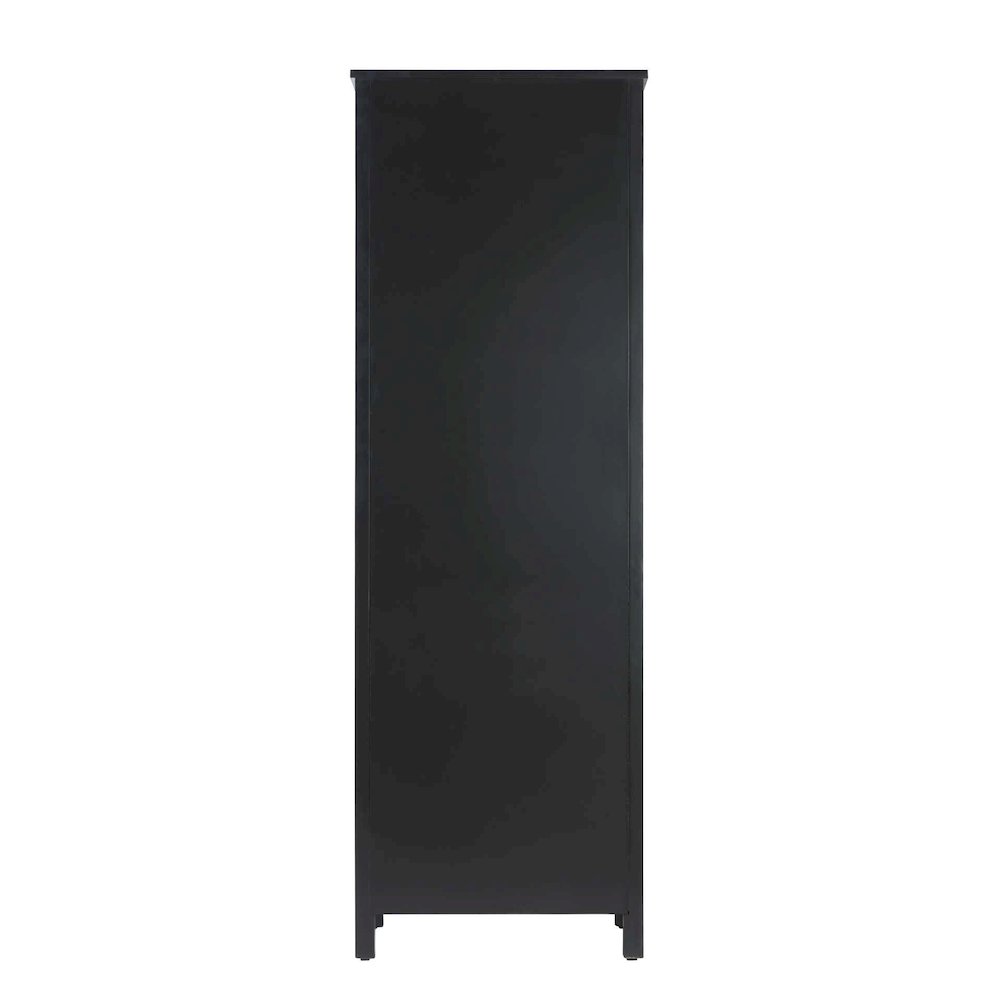 24 inch Bath Storage Cabinet in Black. Picture 7