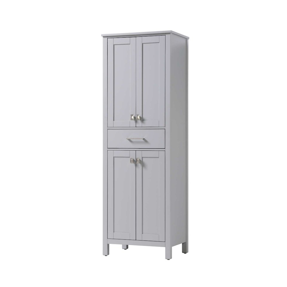 24 inch Bath Storage Cabinet in Grey. Picture 1