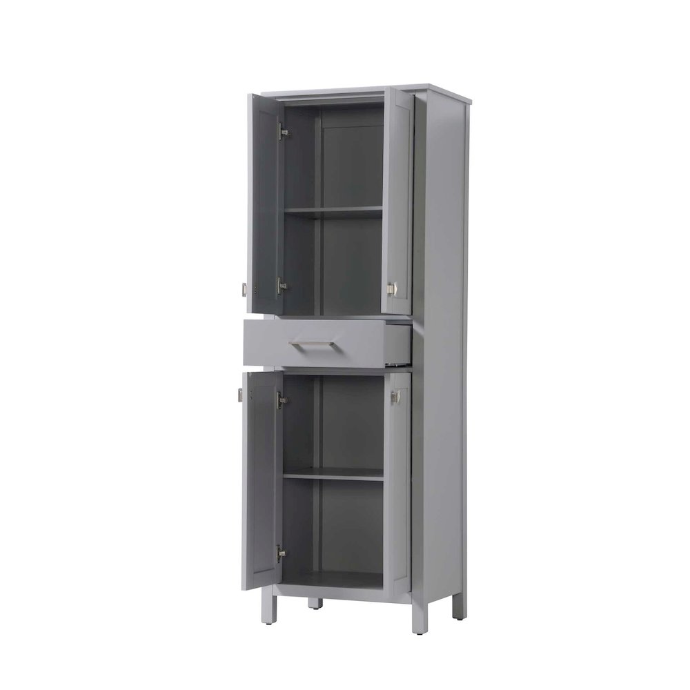 24 inch Bath Storage Cabinet in Grey. Picture 2