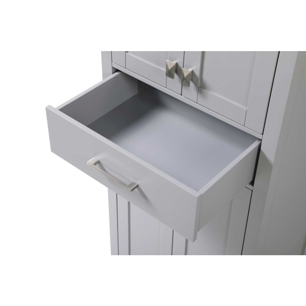 24 inch Bath Storage Cabinet in Grey. Picture 4