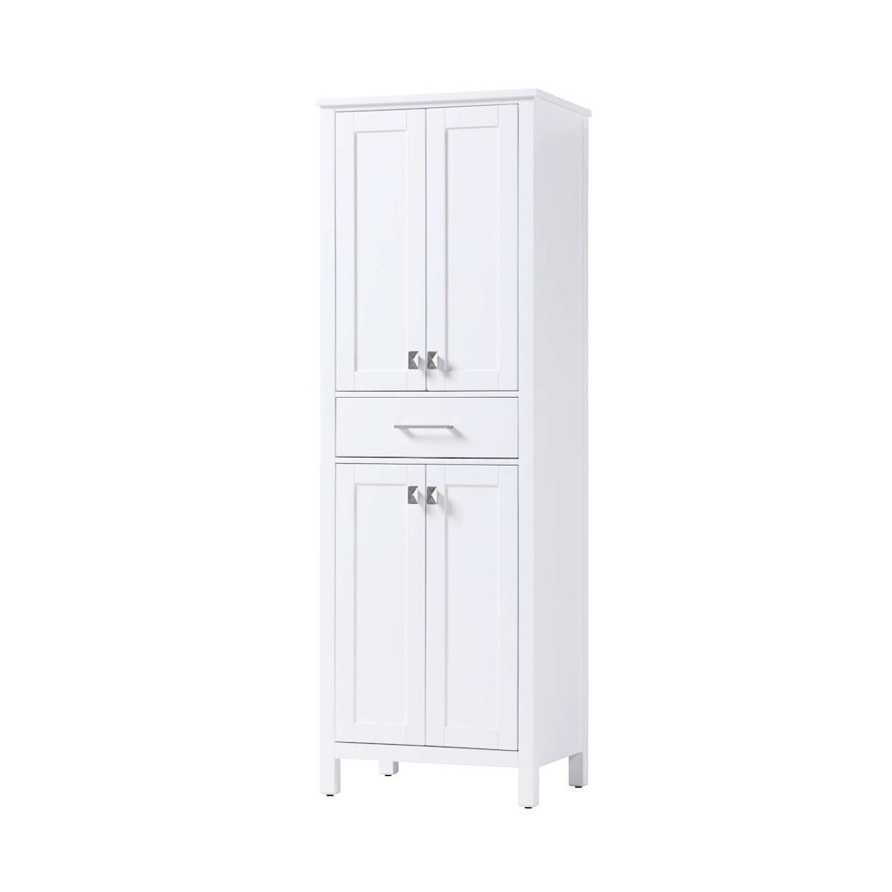 24 inch Bath Storage Cabinet in White. Picture 1