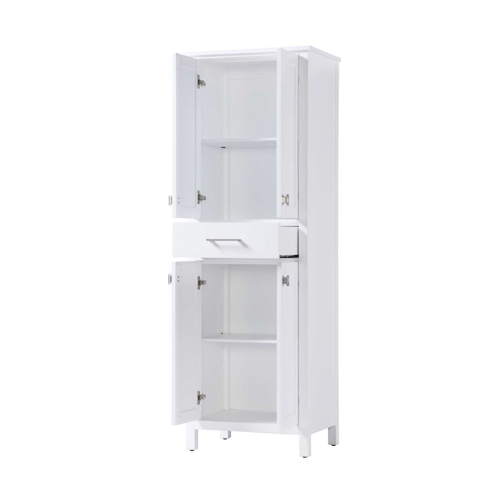 24 inch Bath Storage Cabinet in White. Picture 2