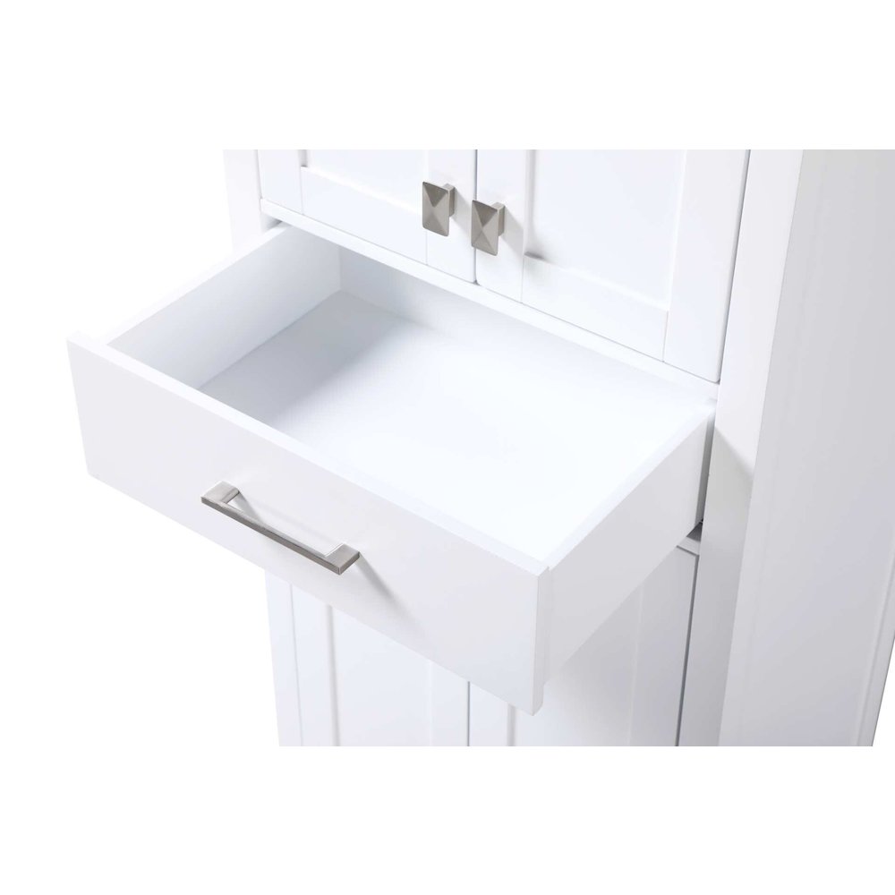 24 inch Bath Storage Cabinet in White. Picture 4