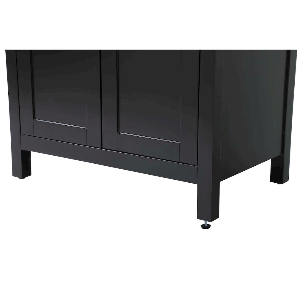 28 inch Bath Storage Cabinet in Black. Picture 6