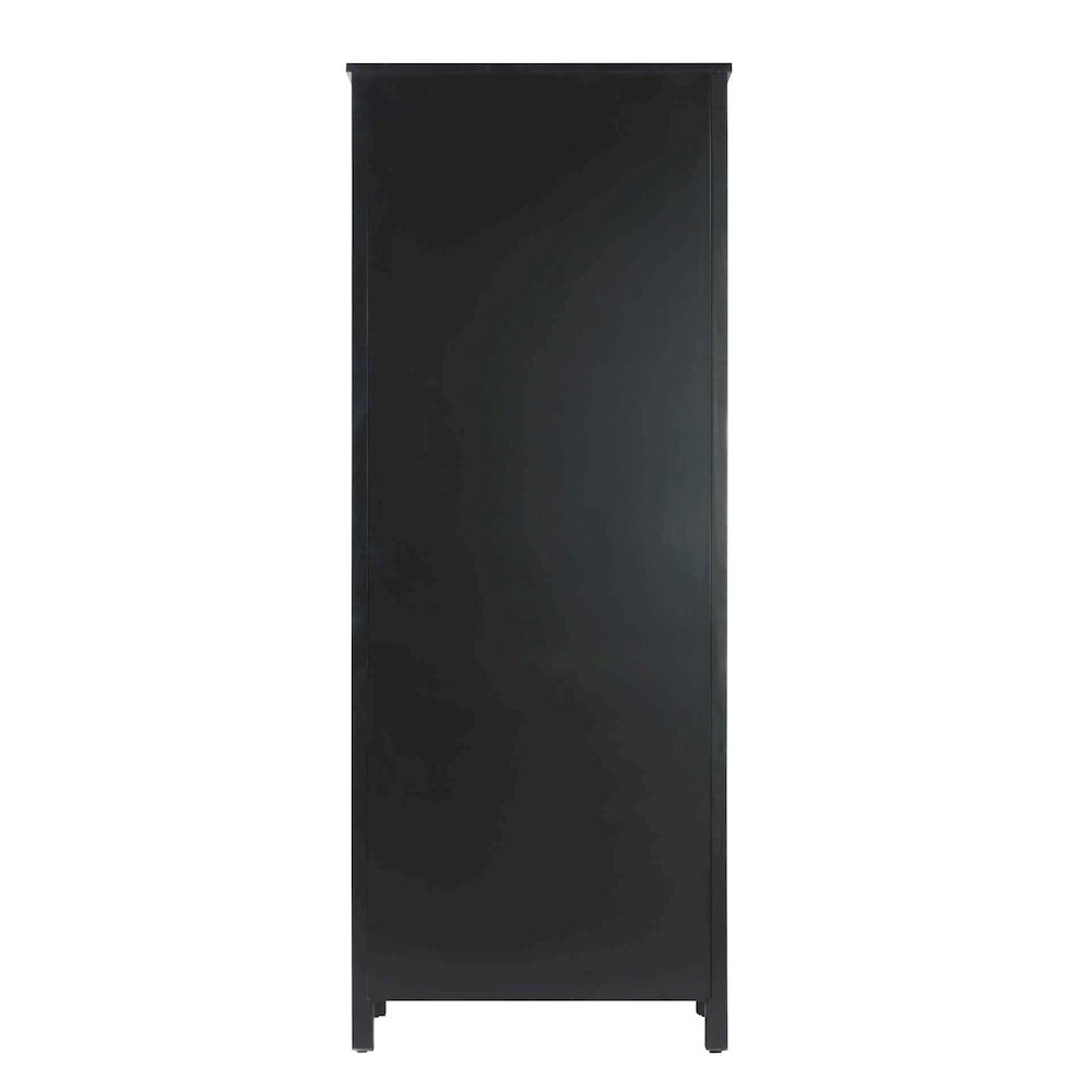 28 inch Bath Storage Cabinet in Black. Picture 7