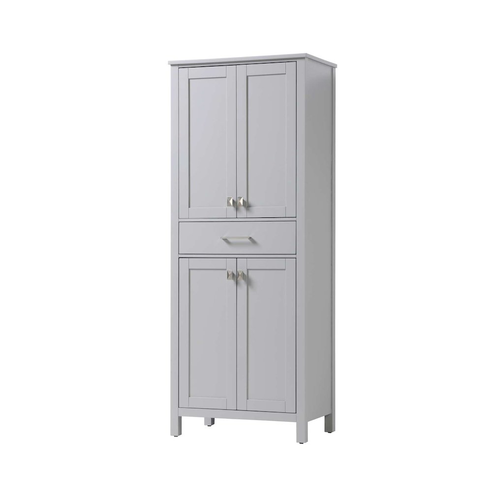 28 inch Bath Storage Cabinet in Grey. Picture 1