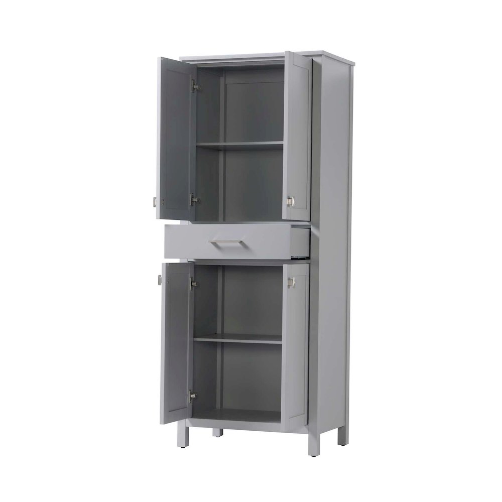 28 inch Bath Storage Cabinet in Grey. Picture 2