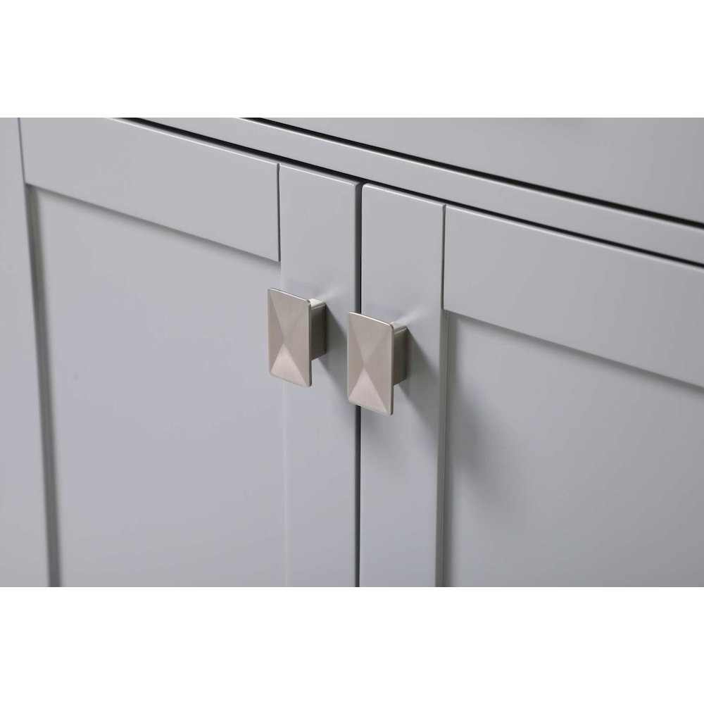 28 inch Bath Storage Cabinet in Grey. Picture 3