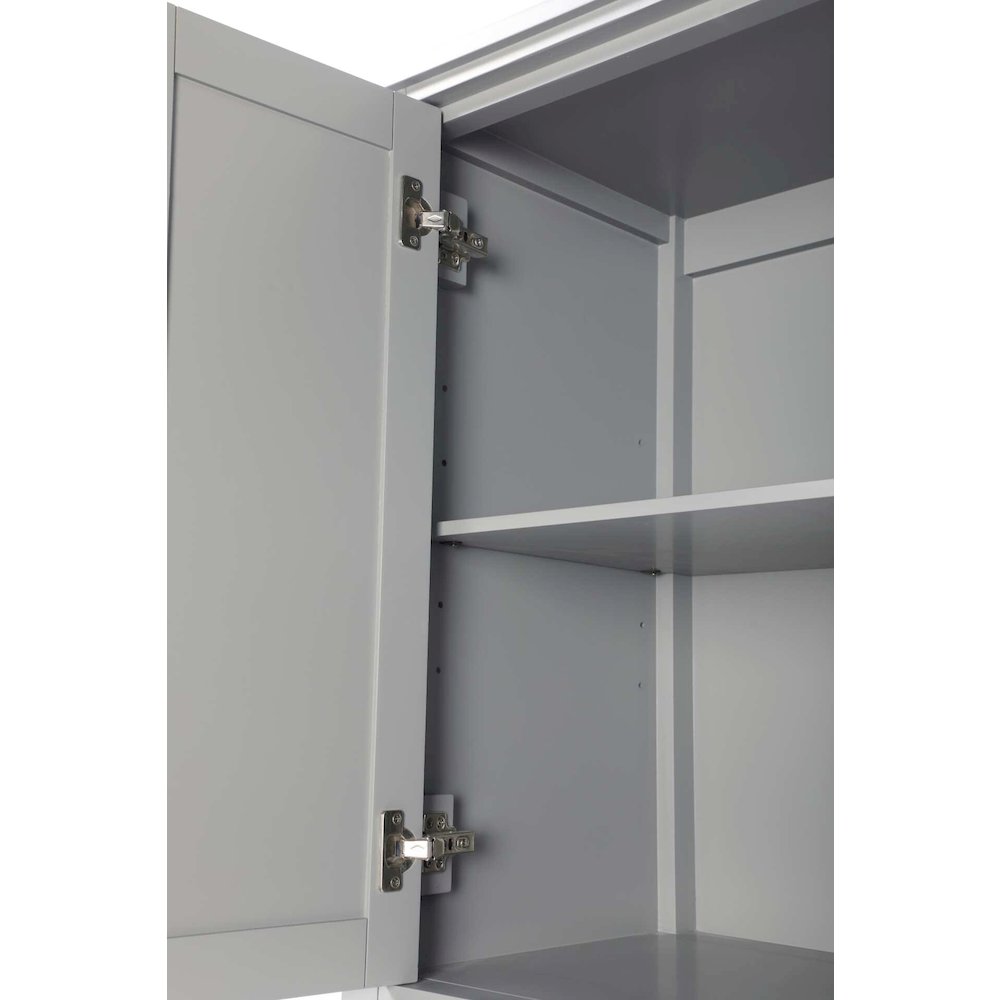 28 inch Bath Storage Cabinet in Grey. Picture 5