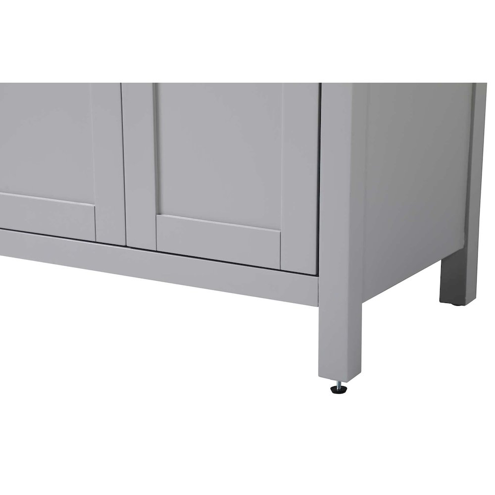 28 inch Bath Storage Cabinet in Grey. Picture 6