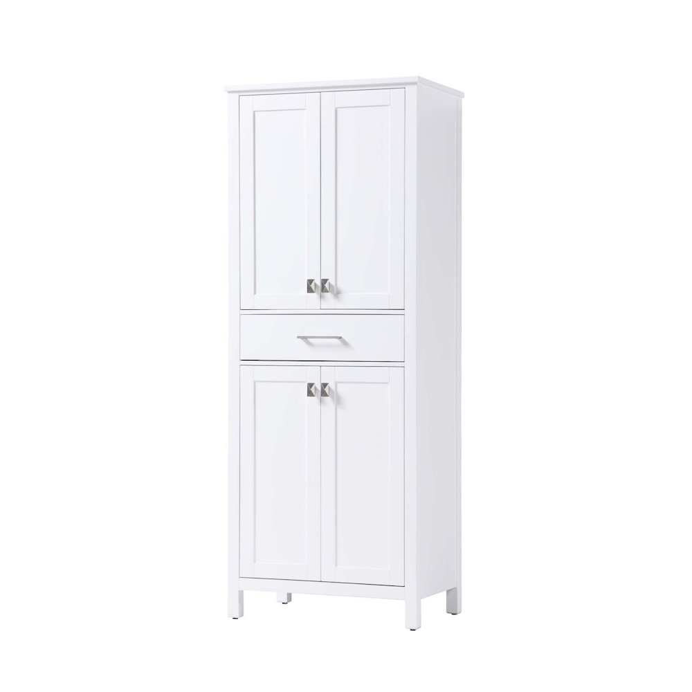 28 inch Bath Storage Cabinet in White. Picture 1